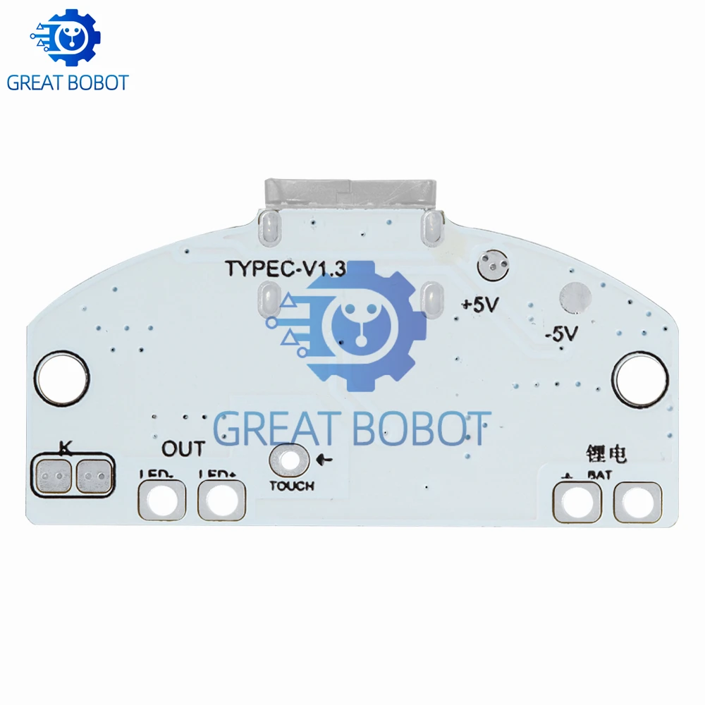 Фото Печатная плата настольной лампы BOBOT Type-C, зарядка через USB, трехступенчатое бесступенчатое затемнение, светодиодный сенсорный небольшой модуль управления ночником №2