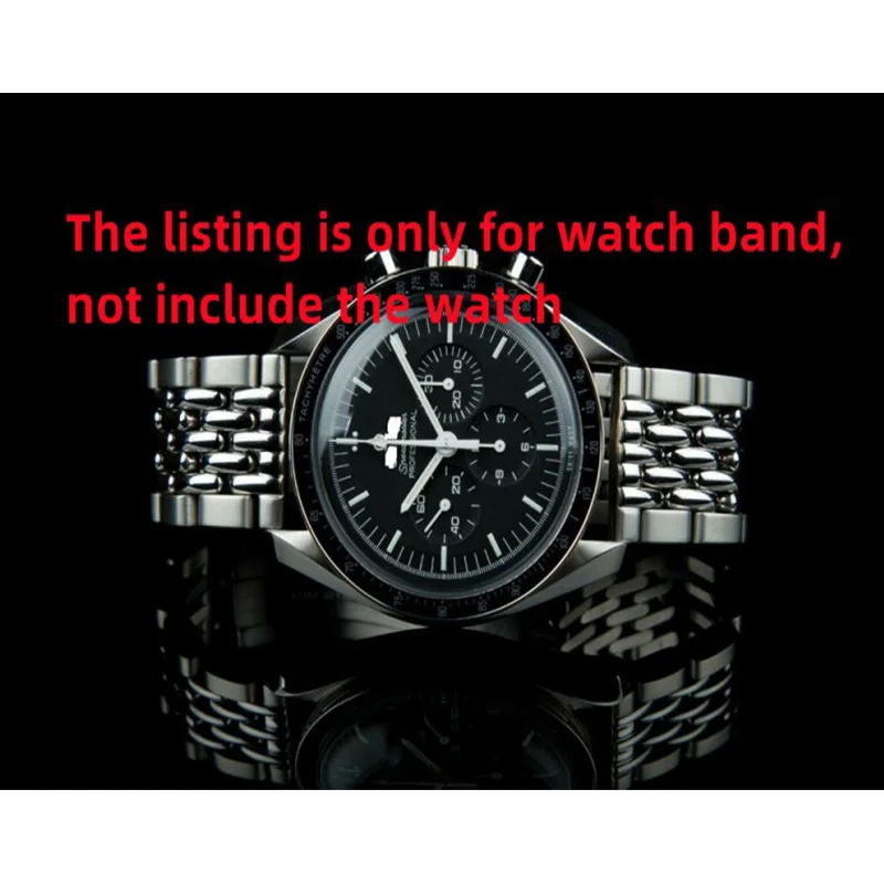 22MM 316L Stainless Steel Bead Of Rice Watch Band Strap Bracelet Straight End Fit For SKX007 Dive Watch