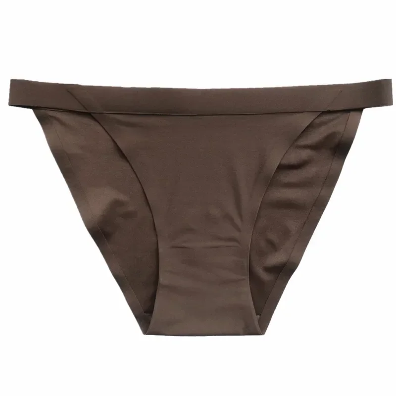 

Women Seamless Brazilian Panty No Trace Underwear Cotton Guset Thin and Low Waist Female Briefs