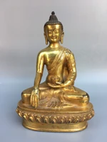 9 tibetan temple collection old bronze gilt shakyamuni amitabha lotus platform worship buddha town house exorcism