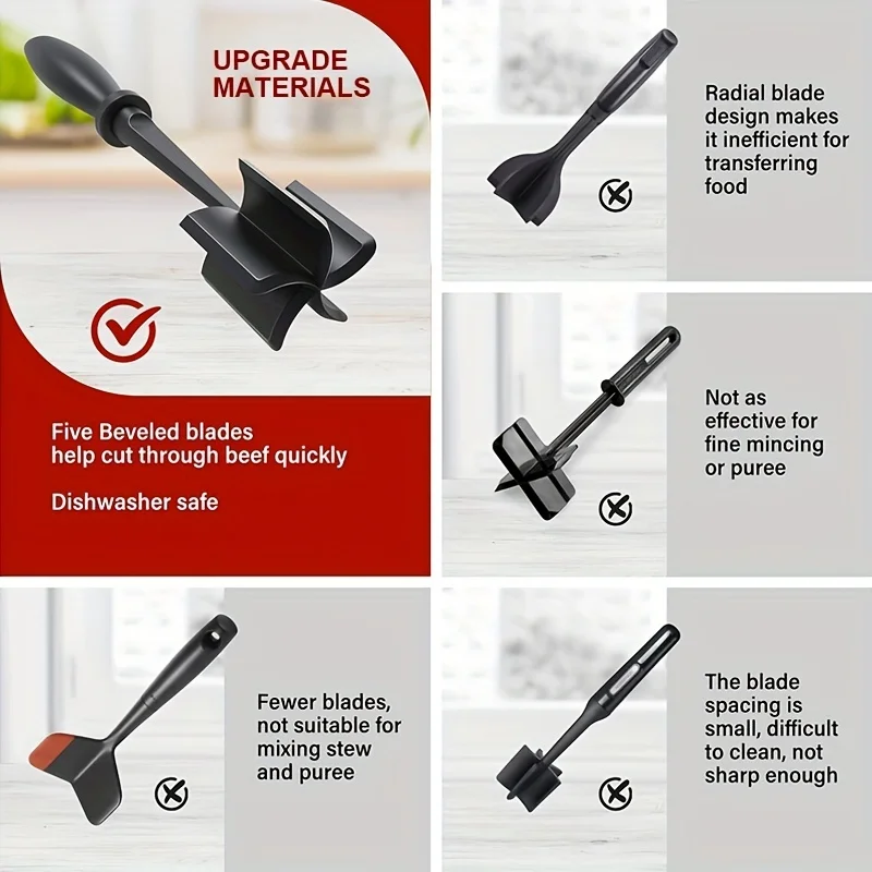 1 шт. измельчитель мяса премиум-класса — термостойкий простой в использовании