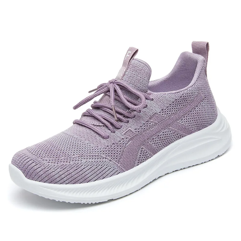 

Женские кроссовки из дышащего сетчатого материала, на плоской подошве
