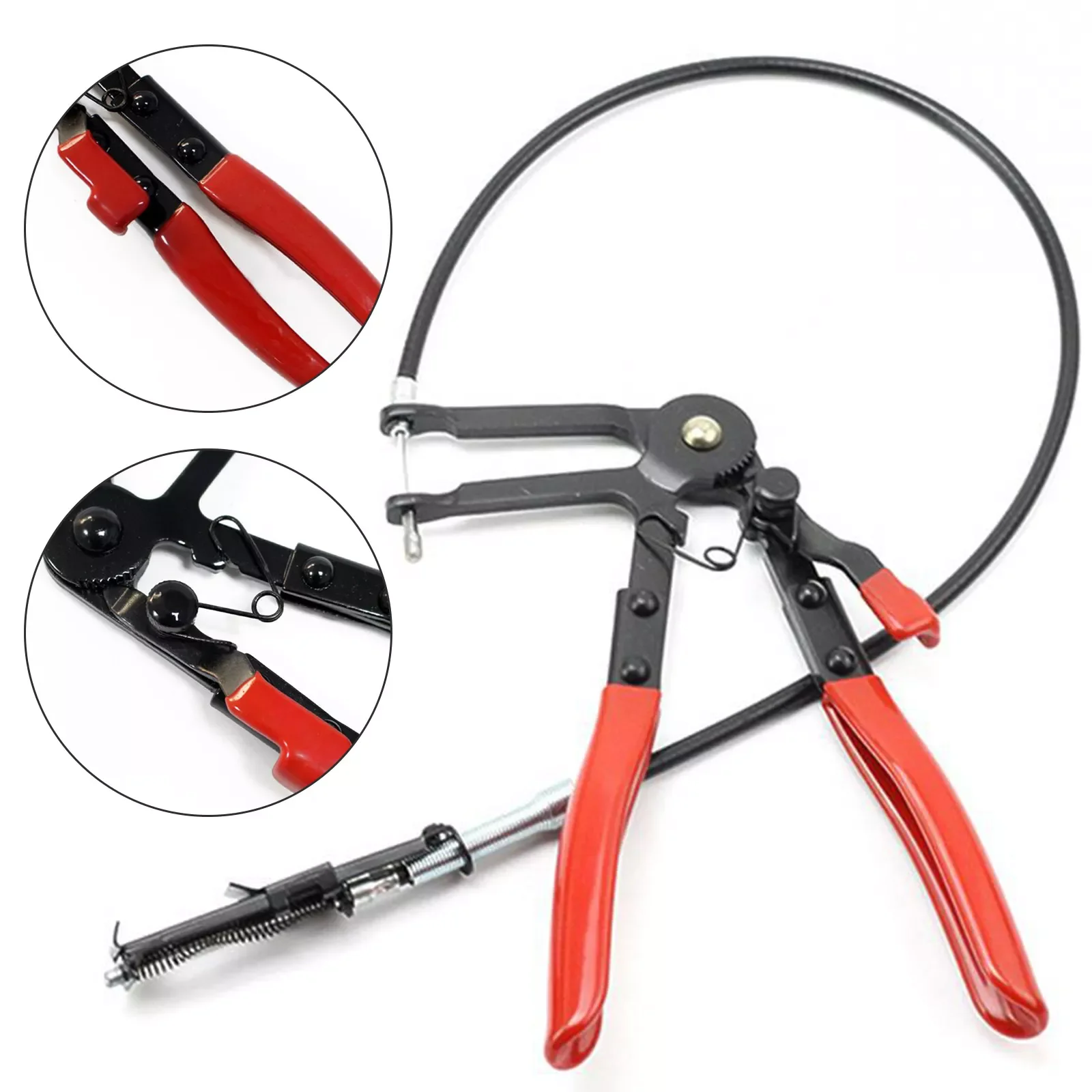 

Type Clamping Pliers Flexible Wire Long Automotive Hose Clamp Pliers Straight Throat Tube Bundle Car Repair Hand Tools