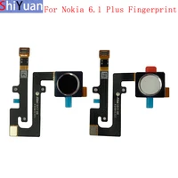 fingerprint sensor home button flex cable ribbon for nokia 6 1 plus x6 power key touch sensor flex replacement parts