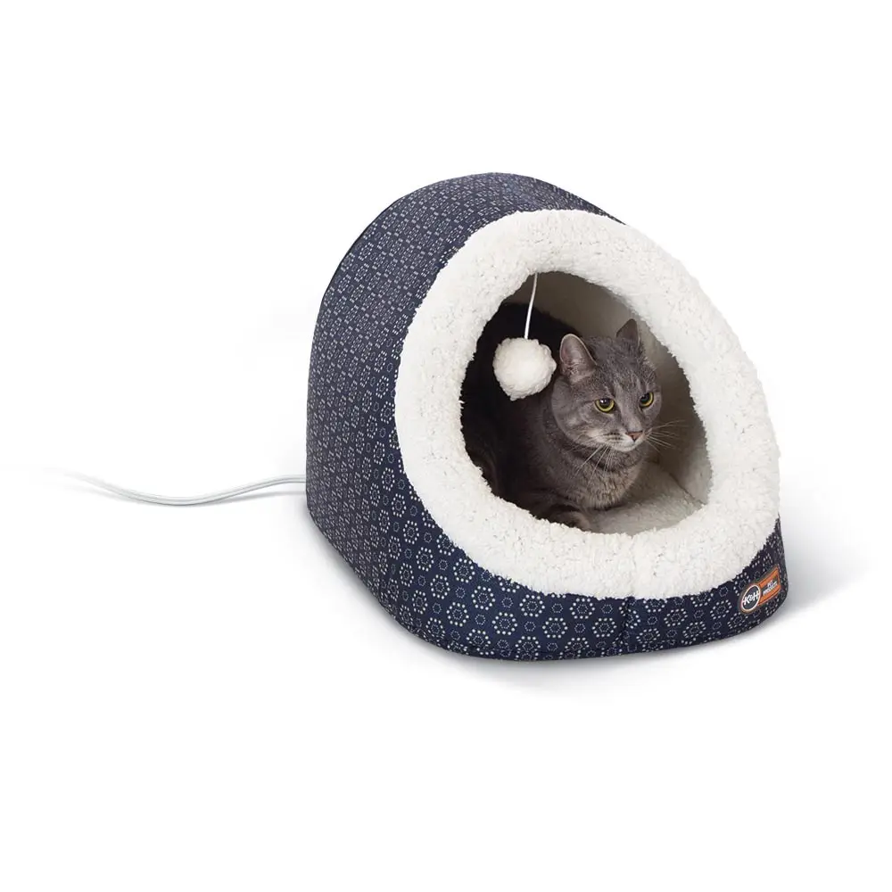 

Thermo-Pet Cave Heated Navy/ Flower 17 X 15 X 13 Inches
