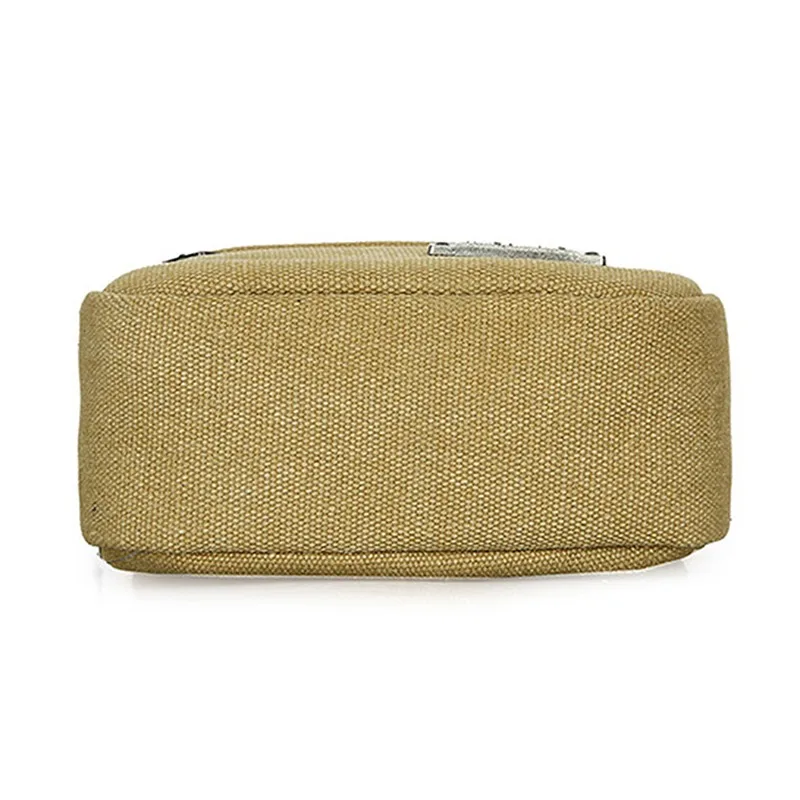 Мужская холщовая повседневная мини-сумка через плечо