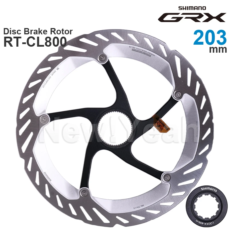 Фото SHIMANO GRX ротор дискового тормоза CENTER LOCK RT-CL800 ICE TECHNOLOGIES FREEZA 140/160 180 203 мм оригинальные детали №4