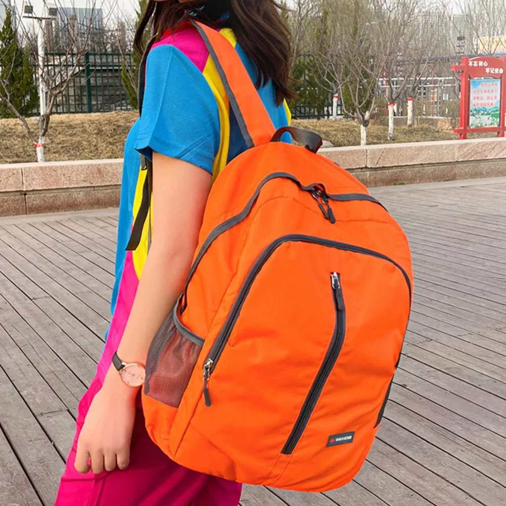 

Outdoor Waterproof Backpack Travel Hiking Bag for Women Zipper Adjustable Belt Camping Knapsack Bag