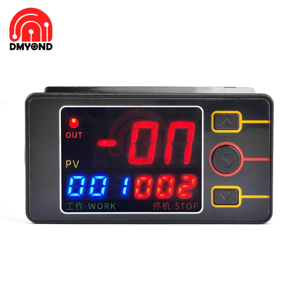 

AC 110V 220V DC 12/24V Digital Time Relay LED Display Timer Control Switch Timing Time Switch TS4586