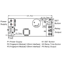 Модуль доступа по отпечатку пальца, запоминает до 50 отпечатков#4