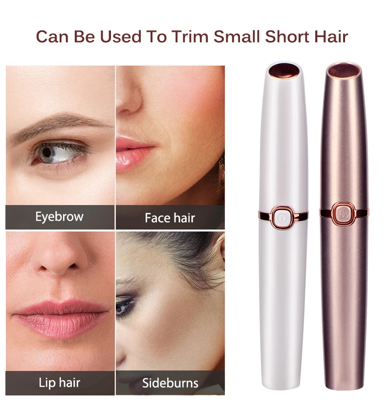 Электрический триммер для бровей безболезненный эпилятор макияжа мини бритвы