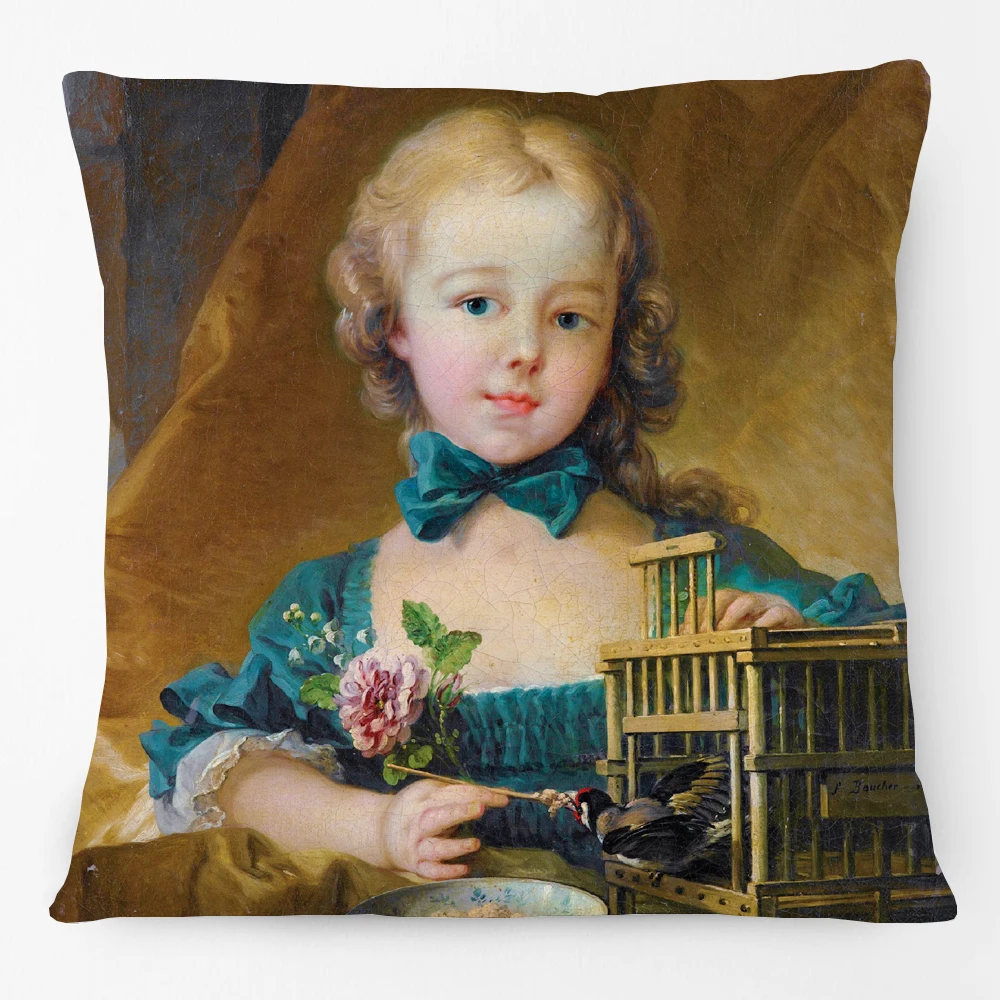 Королевская Европейская леди мадам рококо стильная наволочка с рисунком для