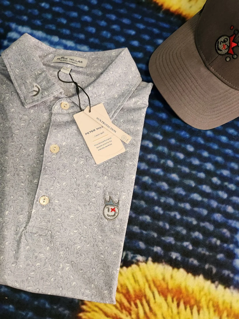 

Оригинальная одежда для гольфа в Корейском стиле, мужская рубашка-поло с короткими рукавами, уличная спортивная футболка с принтом для гольфа из ледяного шелка с короткими рукавами