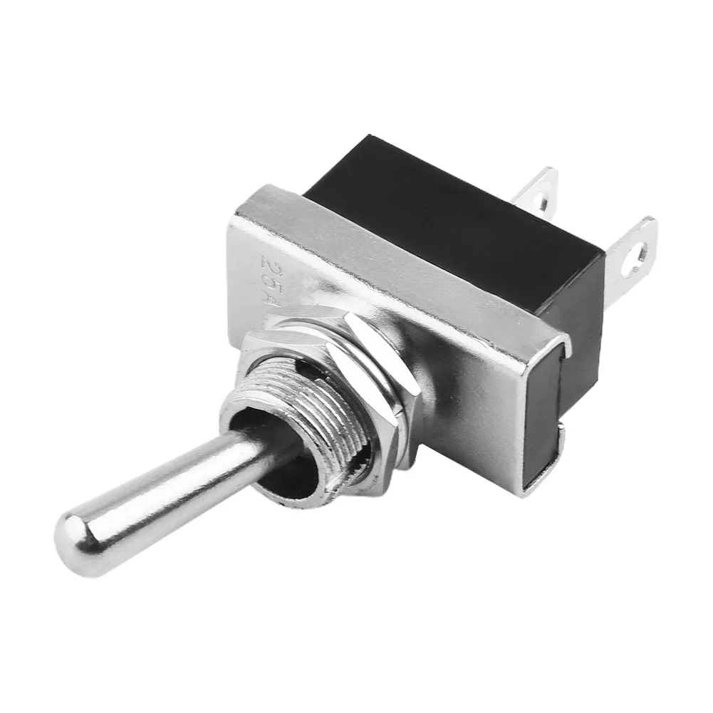 

5Pcs Rocker Switch Heavy Duty Toggle Flick Switches DC 12V ON/OFF Car Dash Light Metal 25A Electrical Equipment & Supplies