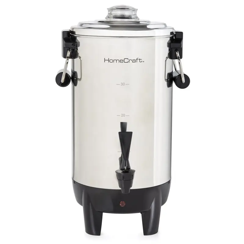 

30 Cup Stainless Steel Coffee Urn Drink Dispenser, Coffee Dispenser