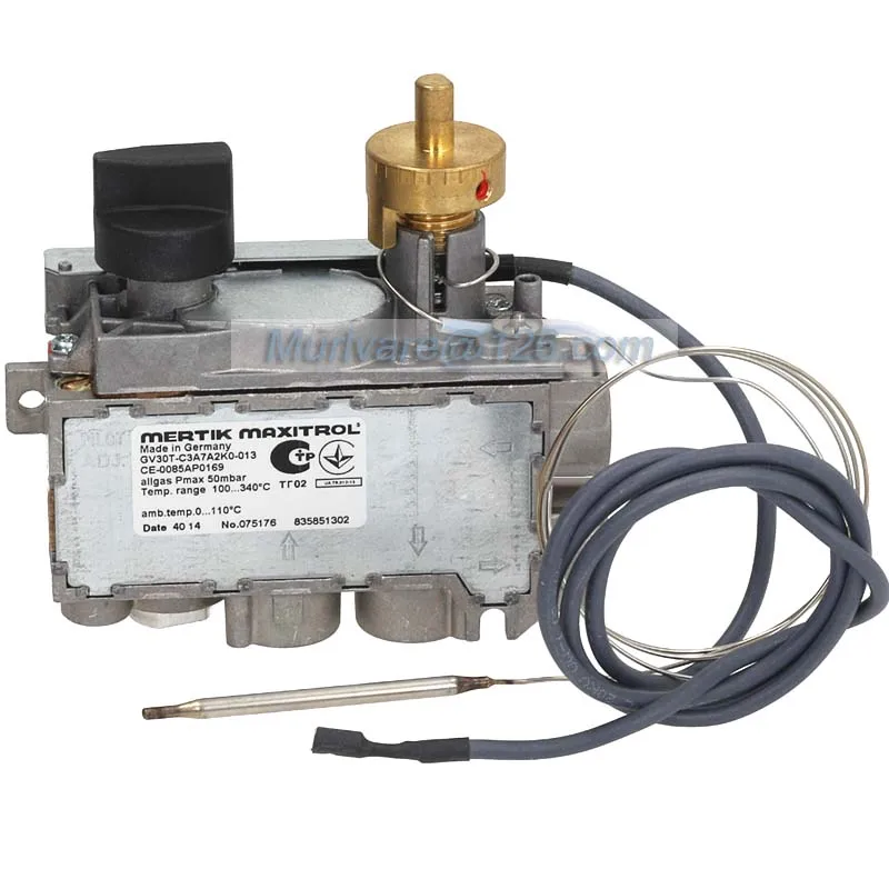 

100-340 Degree Thermostatic Gas Control Valve GV30T-C3A7A2K0-013 For Electrolux Griddle Grill