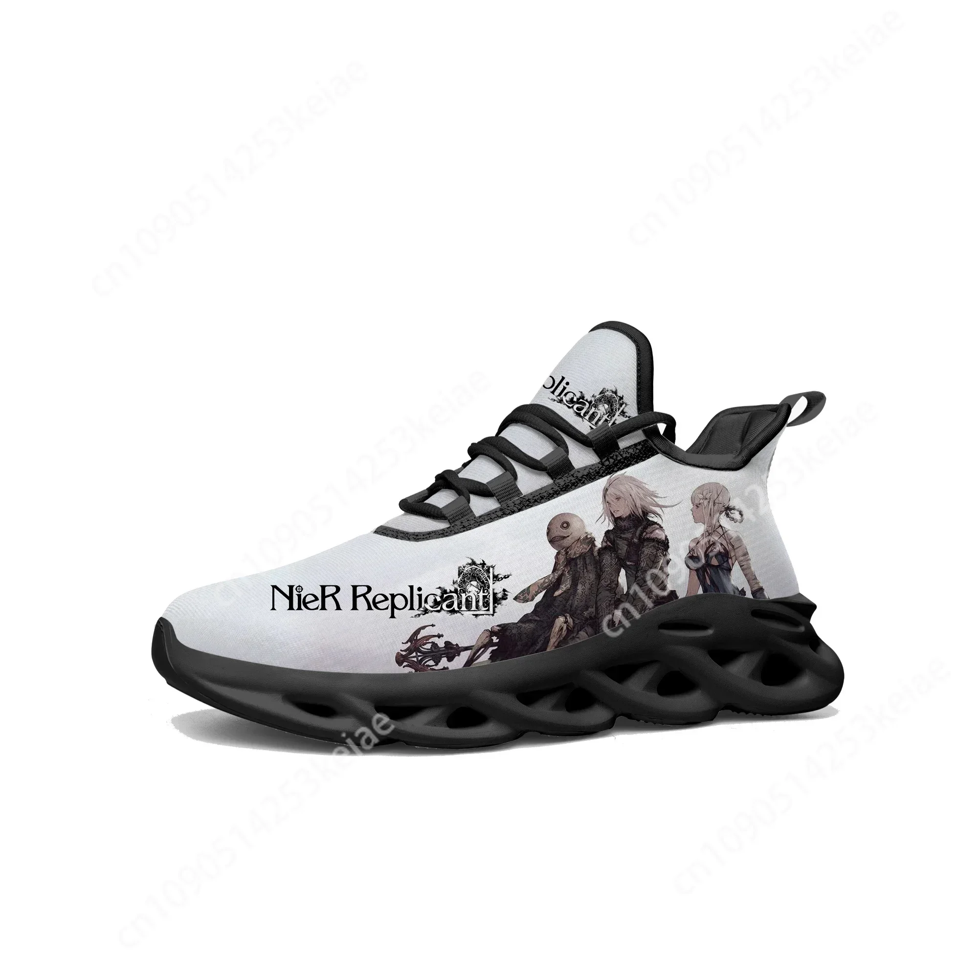 Nier Replicant кроссовки на плоской подошве с героями мультфильмов мужские и женские