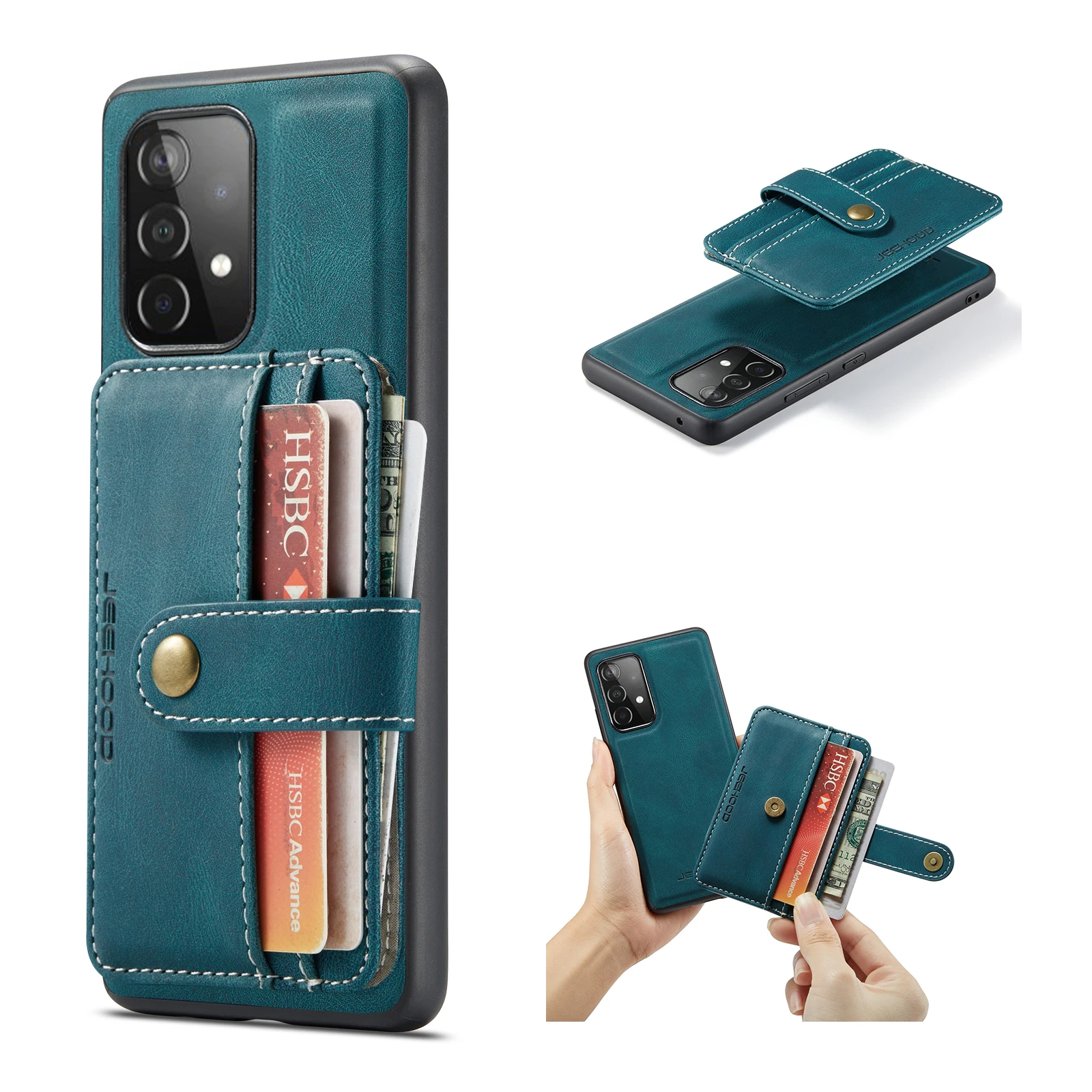 

Zipper Purse Leather Case for Samsung Galaxy Note 20 Ultra 10 9 S22 S21 S20 FE S10 S9 Plus A23 A33 A53 A73 Wallet Card Cover 1