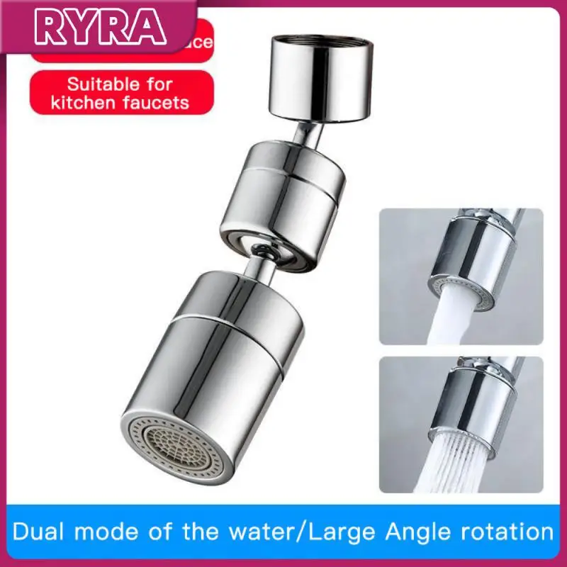 

Large-angle Universal 1080° Rotating Aerator Kitchen Faucet Dual-flow Mode For Bathroom Kitchen Fixture Sink Faucets Filter Tap