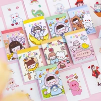 2pcs cute cartoon 24pages doudou stickers hand account stickers decoration creative material diy album children stationery gift