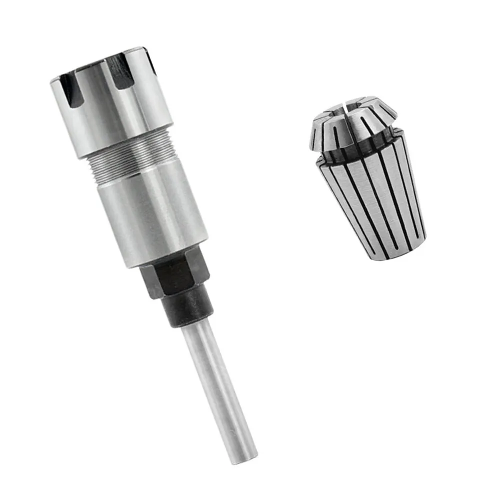 

Collet 1/4Inch To 1/4inch Shank Router Bit Extension Rod Carbon Steel With 6.5mm ER16 Spring Collet Bit Extension Rod