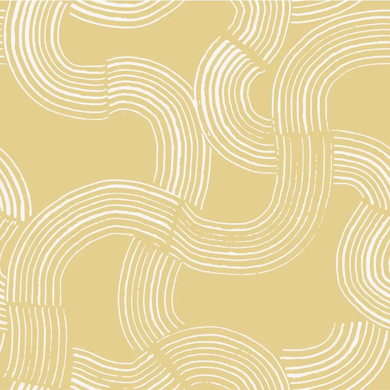 

Mustard Hokime Peel & Stick Vinyl Wallpaper