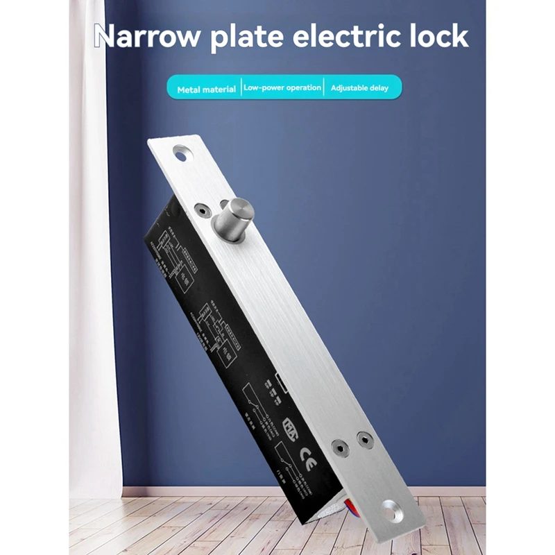 Электрический болтовый замок постоянного тока 12 В врезной засов 2000 кг/4409 фунтов