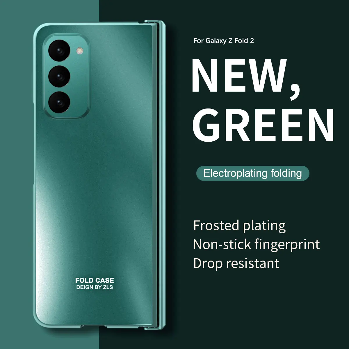 

Складной чехол премиум-класса с гальваническим покрытием для Samsung Galaxy Z Fold 2 3 4 5