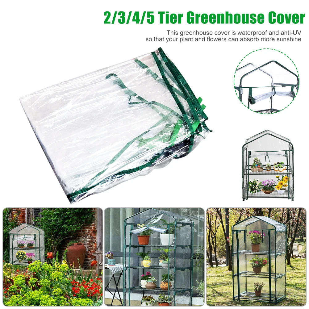 

Greenhouse Cover Outdoor Grow Tent Grow Bag Waterproof Walk-in Greenhouse Replacement Cover Flowers Plants Grow Tent Gardening