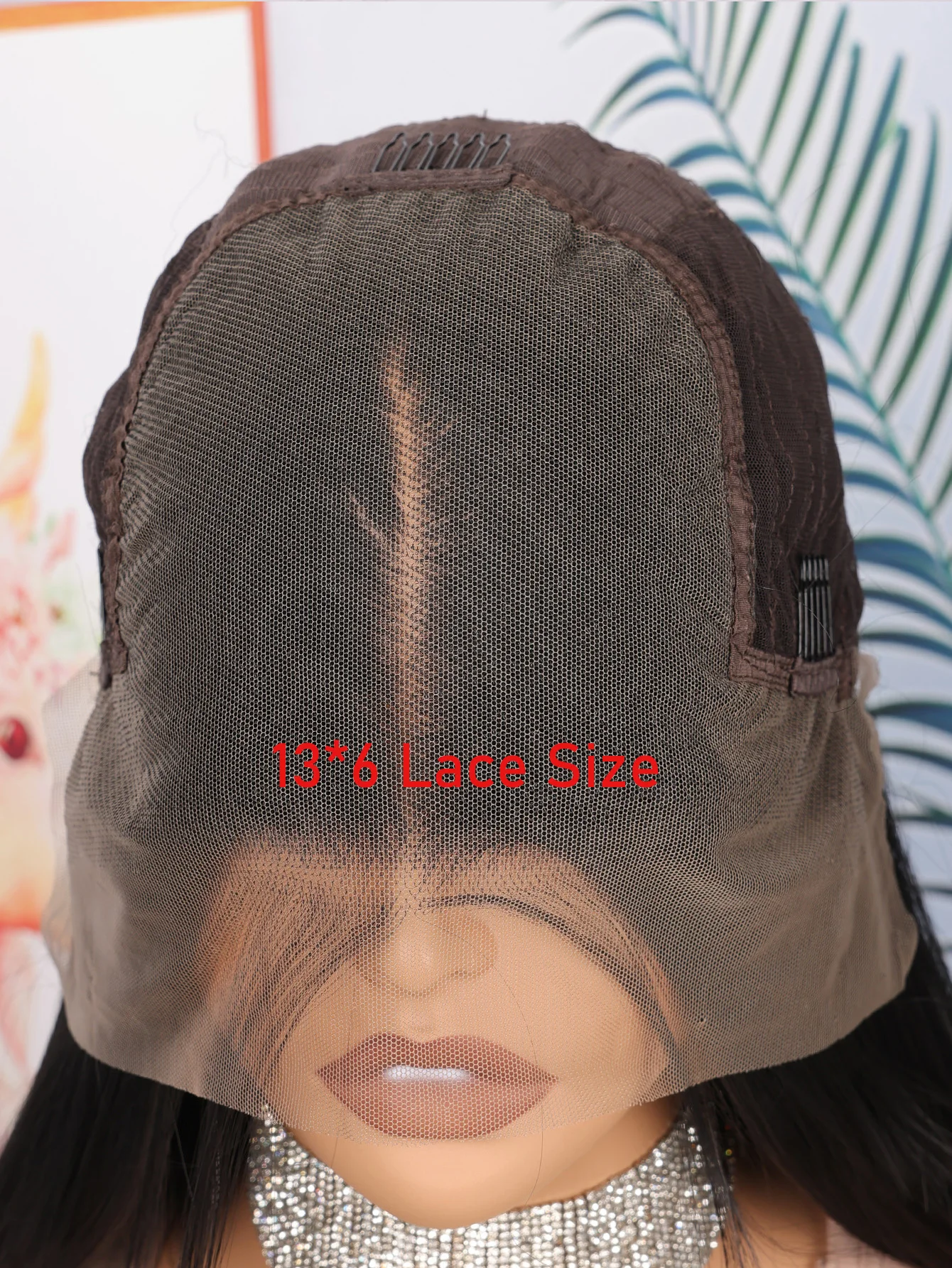 Парик женский черный кудрявый без клея 26 дюймов 13 х6