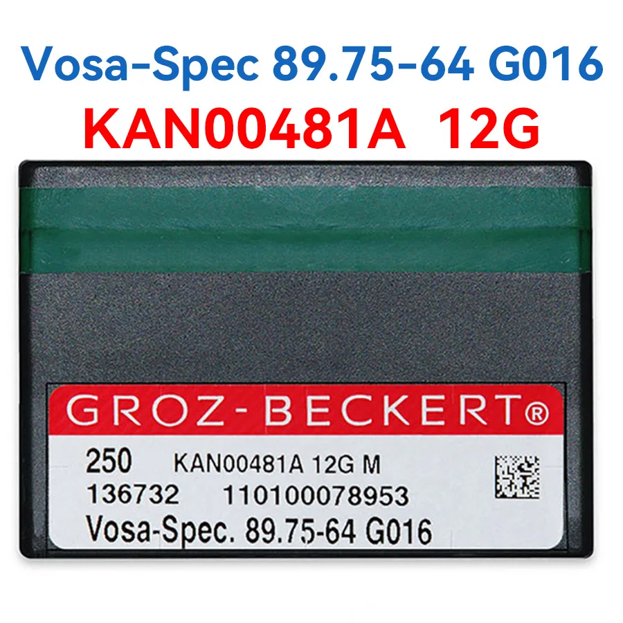 

250 шт., спицы для вязания 12 г Vosa-spec 89,75-64 G016 GROZ BECKERT KAN00481A