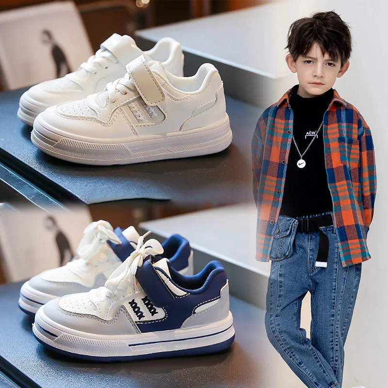 

2023 Spring New Children's Sports Board Shoes Low Top Soft Sole Casual Shoes Korean Style Fashion Boys and Girls Board Shoes