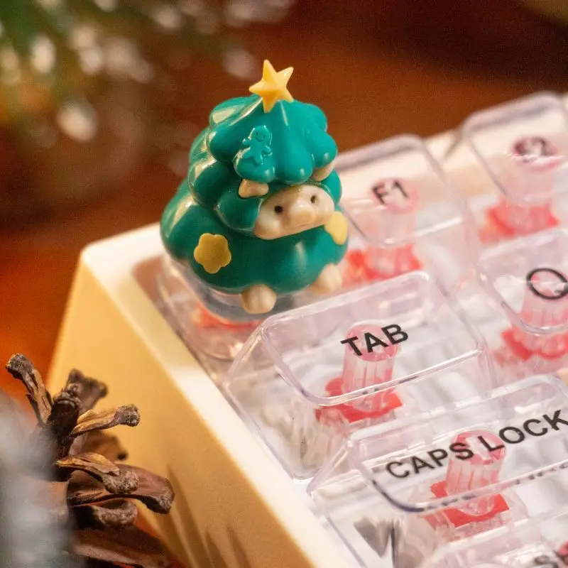 Рождественская тема колпачок для клавиш персонализированная настройка смола