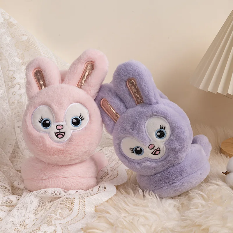 

New Anime Kawaii Plush Earmuffs Cartoon Doll Plush Earmuffs Thickened Warm Foldable Windproof Ear Bag Autumn Winter Outdoor Gift