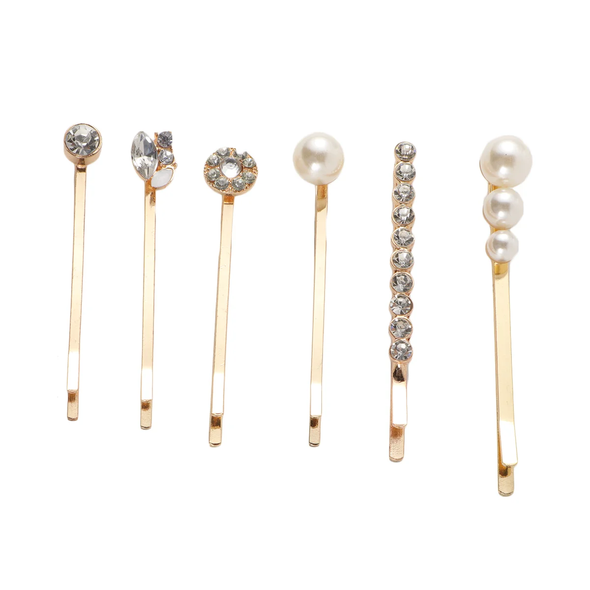 

Заколки для волос с жемчужинами, Стразы ручной работы, аксессуары для свадьбы, ретро челка, блестящая Толстая шпилька для невесты