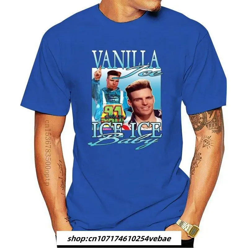 

Fashion New Vanilla Ice T Shirt Baby Hip Hop Funny Rap Parody Homage 80s 90s Vintage Men T-Shirt Cheap Sale 100 % Cotton Top Tee