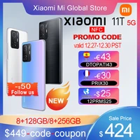 global version xiaomi 11t smartphone 128gb256gb rom dimensity 1200 ultra octa core 67w charge 108mp camera mobile phone mi 11 t