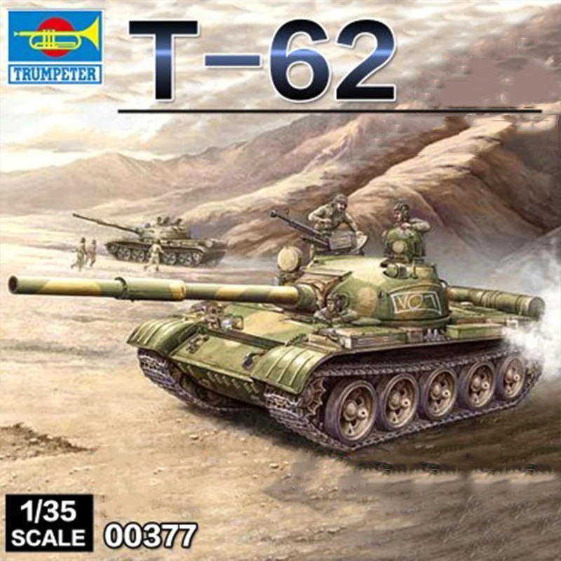 

Модель российского танка Trumpeter 1/35, модель советского танка T62 для коллекции игрушек для мальчиков, 00377