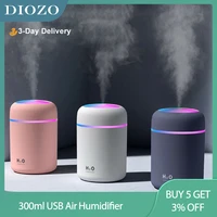 300ml usb air humidifier mini ultrasonic humidifier romantic soft light aroma diffuser car purifier home office cool mist maker