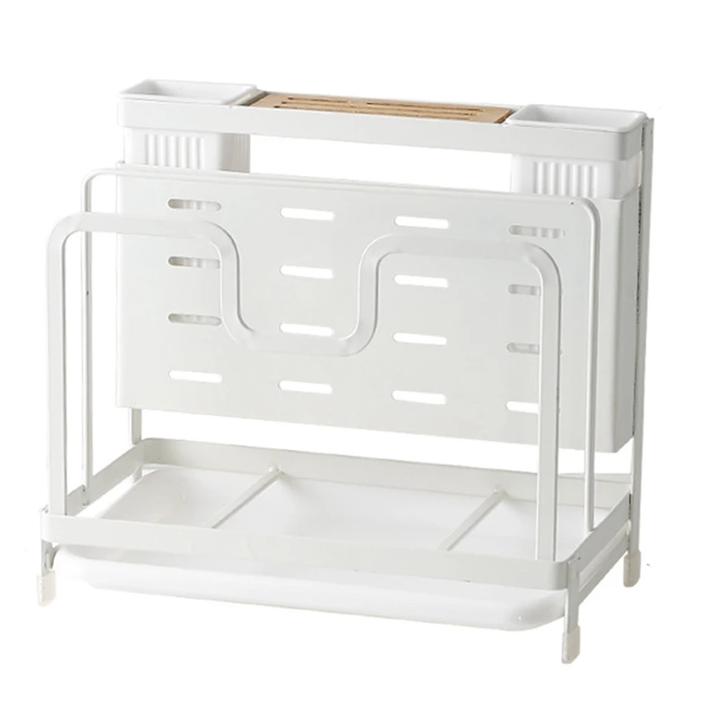 

Iron Knife Rack Cutting Board Integrated Storage Rack Pot Cover Rack Cutting Board Rack Can Be Drained