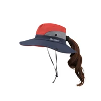 universal fishing boonie hat bucket hat summer sun hat upf wide 56 58cm wide brim for women uv hiking polyester