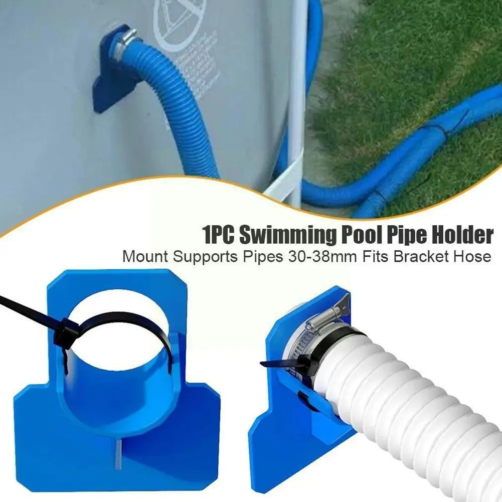 

Swimming Pool Pipe Holder Mount Supports Pipes 30-38mm For Intex Above Ground Hose Outlet With Cable Tie Swimming Pool Acce F3A6