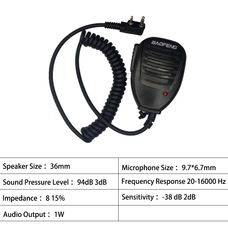 10 шт. оригинальный ручной микрофон Baofeng динамик для рации UV5R GT-3 UV-6R BF-888S BF-UVB3 BF-V9 UV-B6