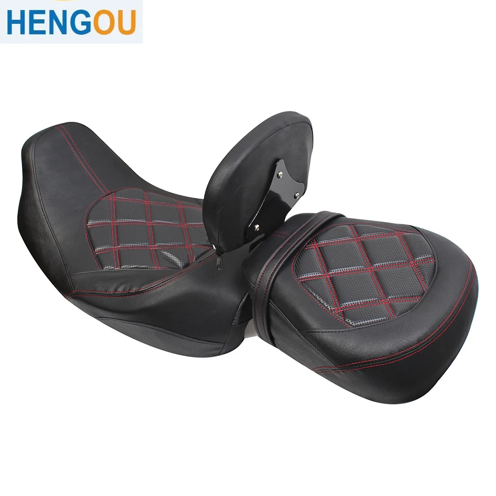 

Motorcycle Driver Passenger Seat + Front Rider Backrest For Harley Touring Street Glide Road King CVO Special Classic 2009-2023