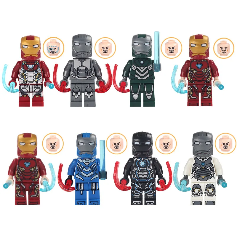 

New Avengers Alliance 4 Iron Man Spider Man Superhero Assembled Figure Building Blocks Toys
