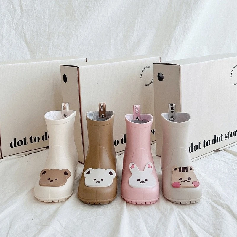 

Children's Rain Boots New Cute Soft Non-slip Pvc Lightweight Soft Boys and Girls Rain Boots Shoes