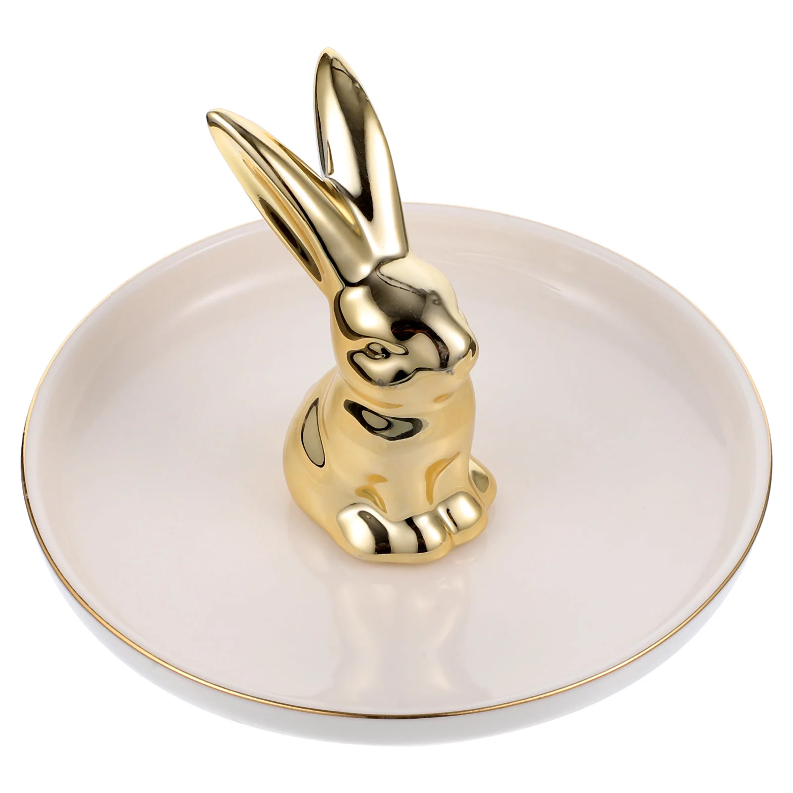 

Rabbit Jewelry Tray Bunny Organizer Creative Plate Decor Home Organizing Storage