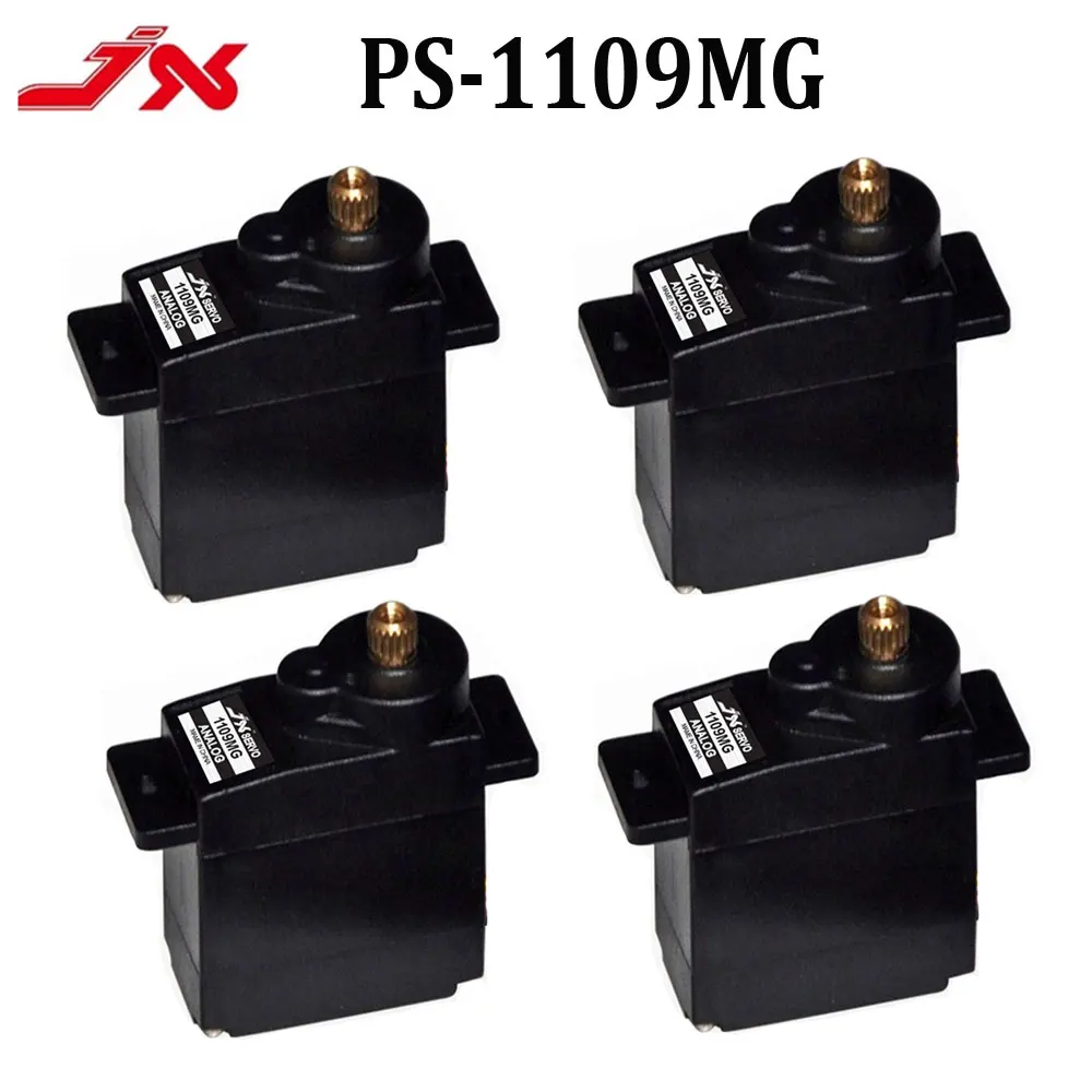 4 Шт. JX PS-1109MG 9g Аналоговый Серводвигатель С Металлической Шестерней Для