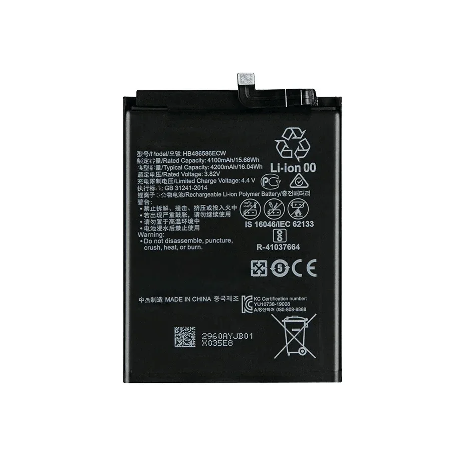 HB 486586 ECW 4200 мАч Аккумулятор Huawei Mate 30 Pro Mate30 30Pro Nova 6 6SE Nova6 Для Honor Viewor 30M V30M +