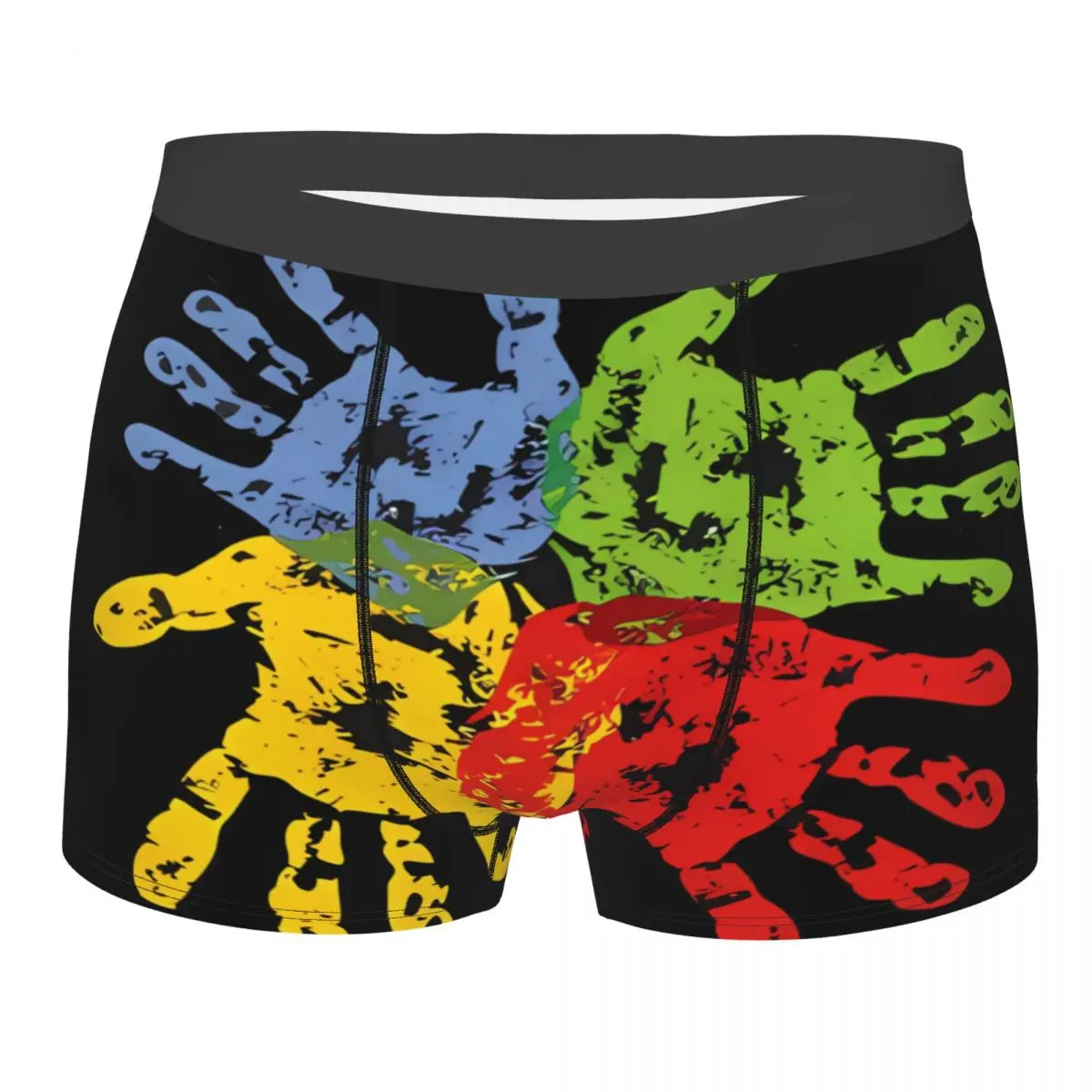 Модные штаны с ручным принтом, мужские шорты с уникальным принтом на заказ, боксеры, трусы разные